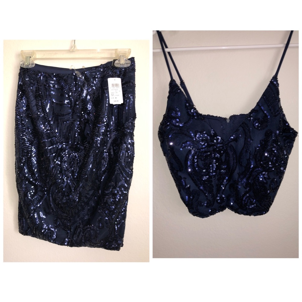 Blue sparkly set